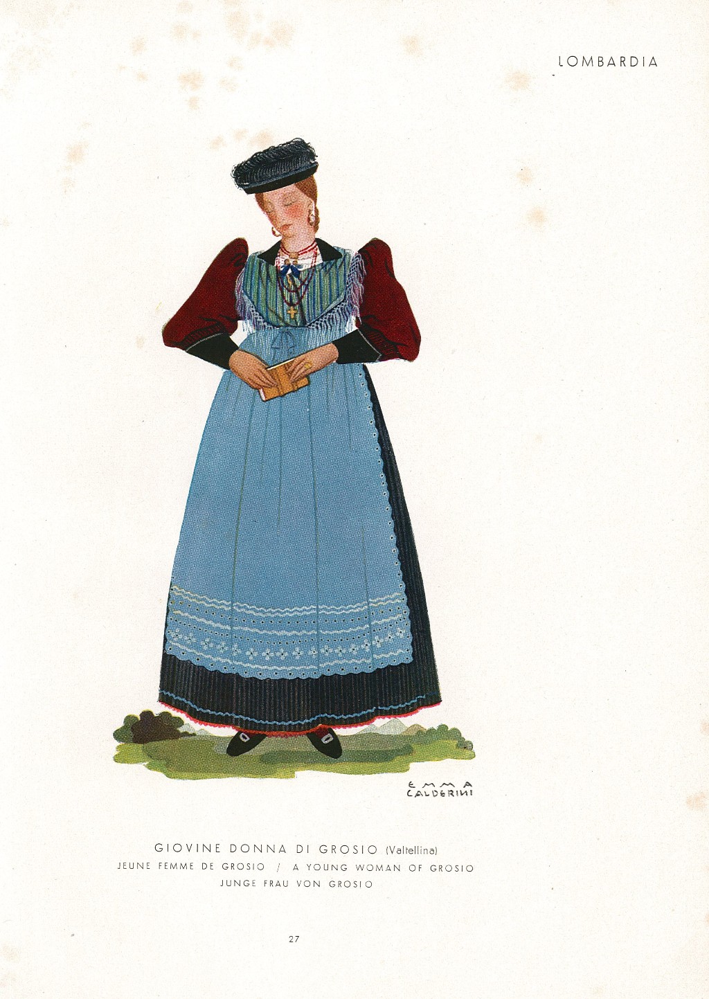 Giovane donna di Grosio (Valtellina)