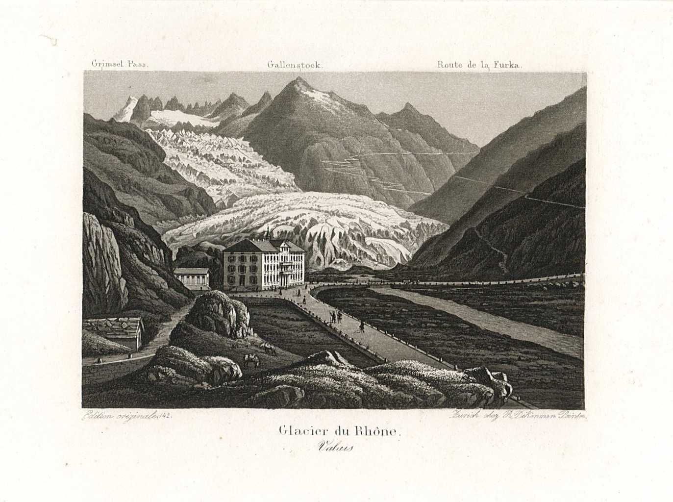 Glacier du Rhone. Valais