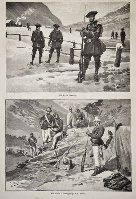 Gli alpini francesi / Gli alpini italiani