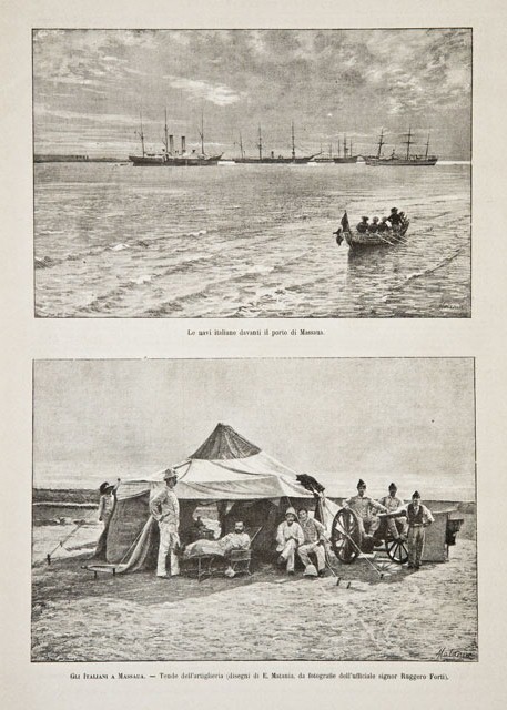 Gli italiani a Massaua / Le navi davanti il porto …