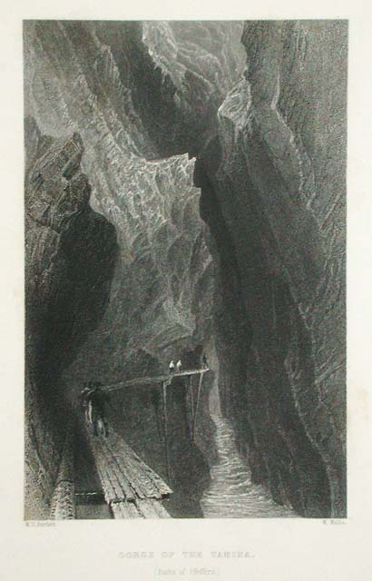 Gorge of the Tamina. / (Baths of Pfeffers) / .