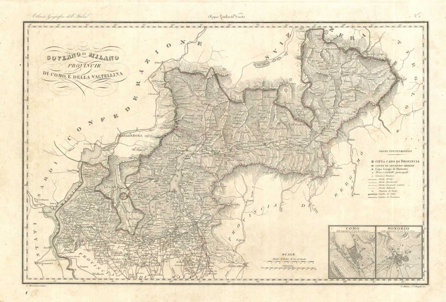 Governo di Milano. Provincie di Como e della Valtellina