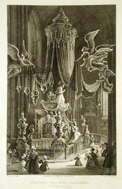 Grabmal des heil Johannes, im dom in Prag