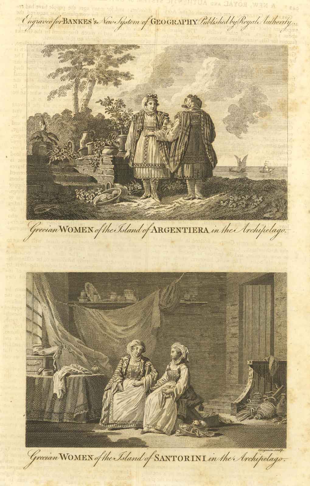 Grecian women of the island of Argentiera in the archiepalago …