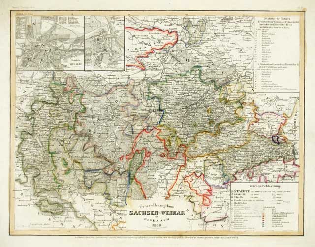 Gross - Herzogthum Sachsen - Weimar und Eisenach 1849