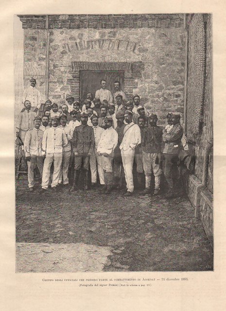 Gruppo degli ufficiali che presero parte al combattimento di Agordat …