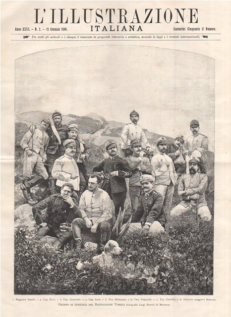 Gruppo di ufficiali del Battaglione Toselli