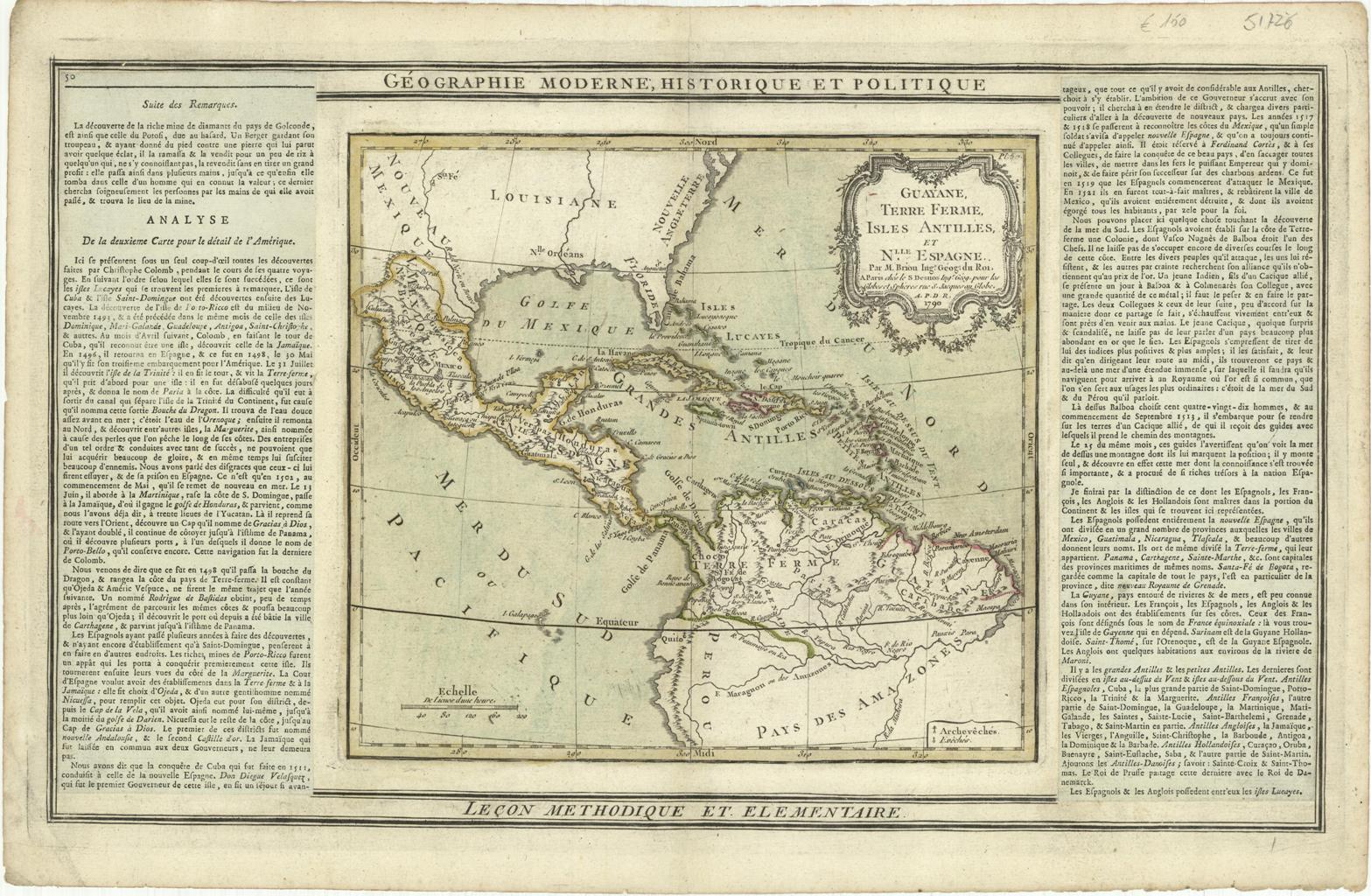 Guayane, Terre Ferme, Isles Antilles et N.lle Espagne