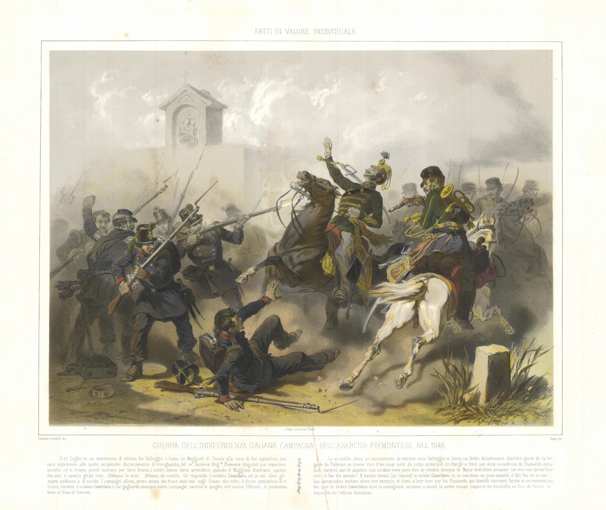 Guerra dell'Indipendenza d'Italia .Esercito piemontese nel 1848