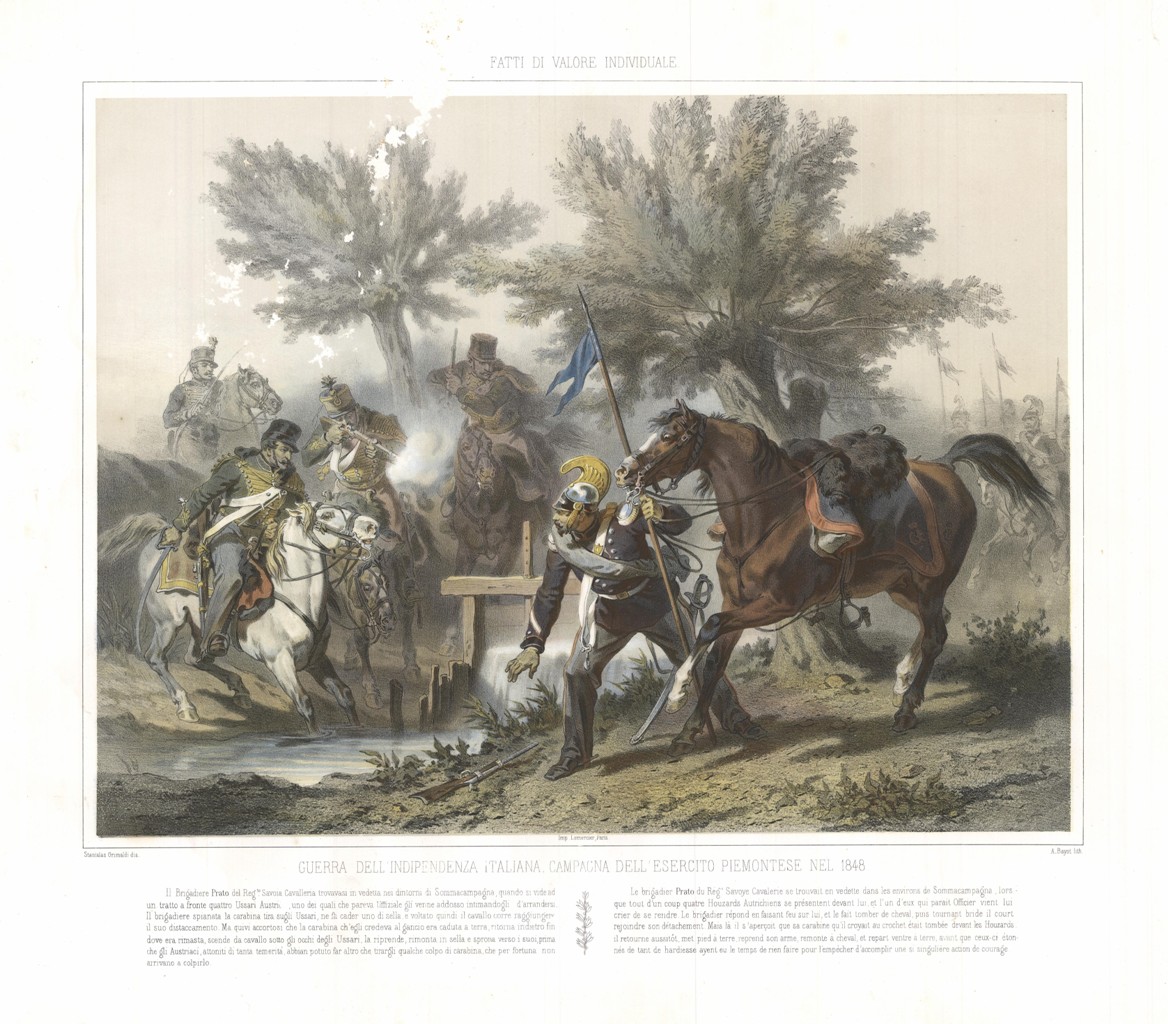Guerra dell'Indipendenza d'Italia . Esercito piemontese nel 1848