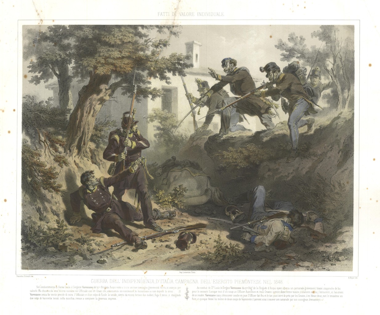 Guerra dell'Indipendenza d'Italia .Esercito piemontese nel 1848