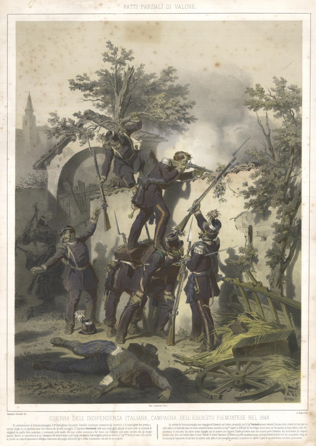 Guerra dell'Indipendenza d'Italia . Esercito piemontese nel 1848