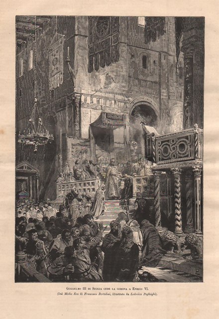Guglielmo III di Sicilia cede la corona a Enrico VI