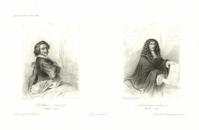 Guillain ( Simon) sculpteur . - Nocret pere (Jean) Peintre …