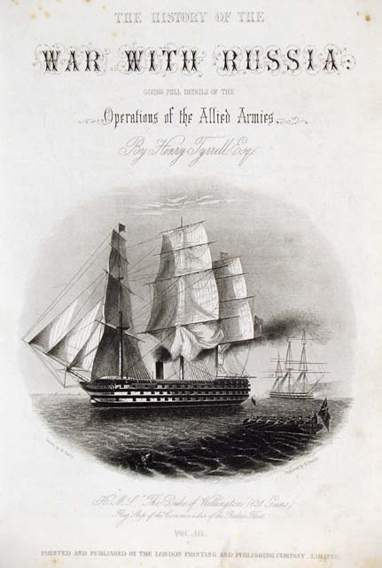 H.M.S. the Duke of Wellington (131 Guns) flag ship of …