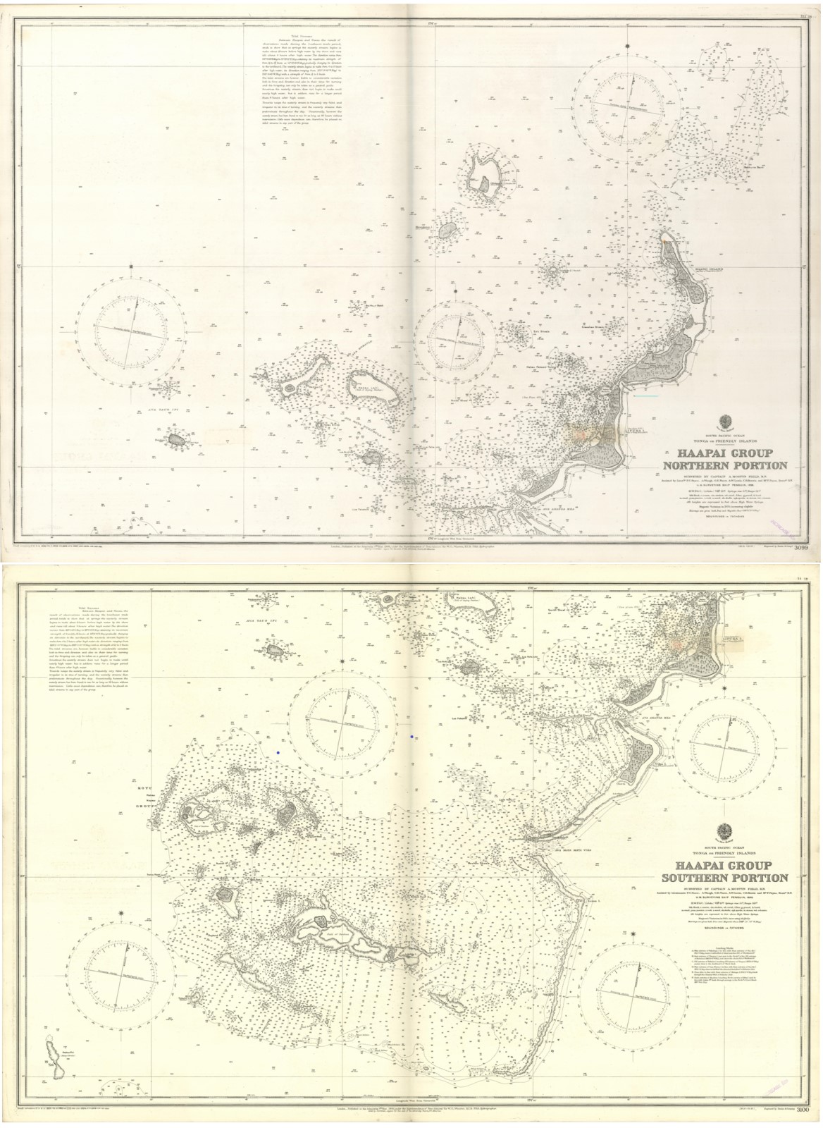 Haapai Group Northern portion - Haapai Group Southern portion