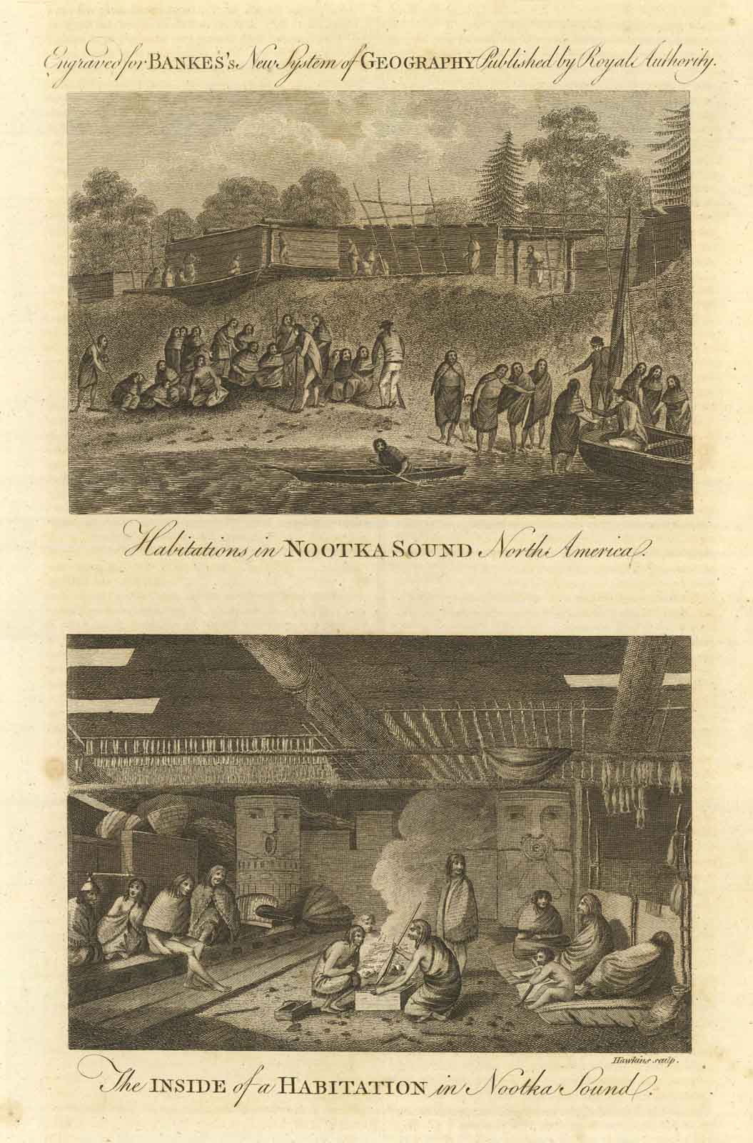 Habitations in Nootka Sound North America - The inside of …