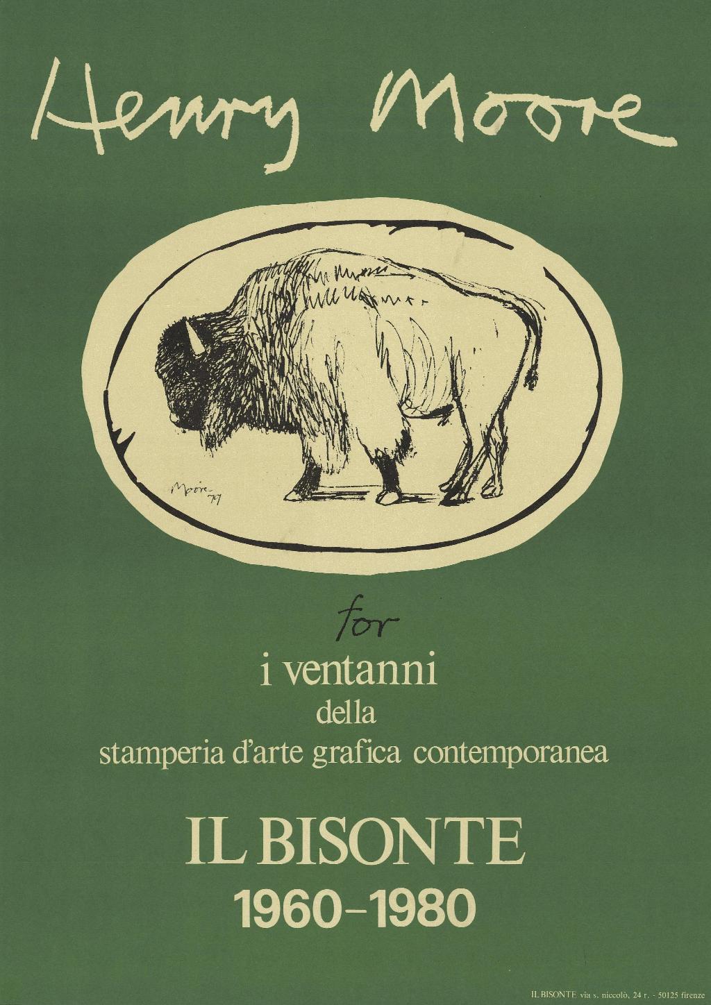 Henry Moore for i ventanni della stamperia d'arte grafica contemporanea