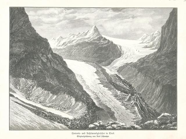 Hintereis= und Kesselwandgletscher in Tirol