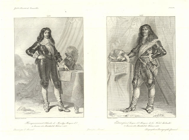 Hocquincourt (Charles de Mouchy Marquis d') .- Estampes (Jacques d') …