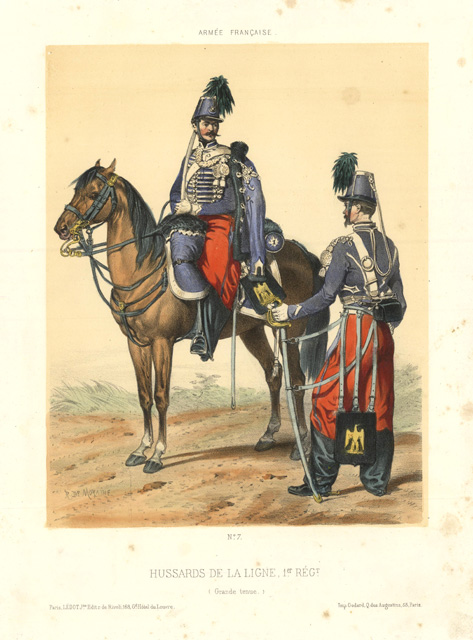 Hussards de la ligne, 1er Rég.t (Grande tenue.)