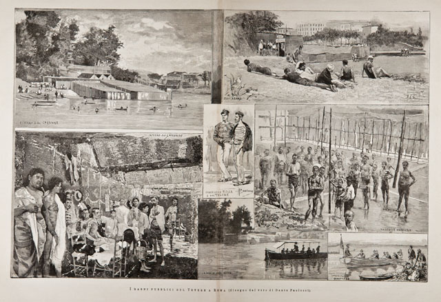 I bagni pubblici del Tevere a Roma