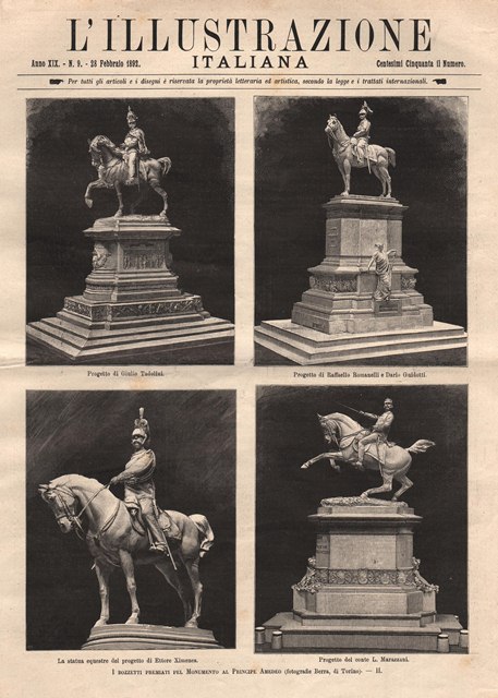 I bozzetti premiati pel Monumento al Principe Amedeo - II