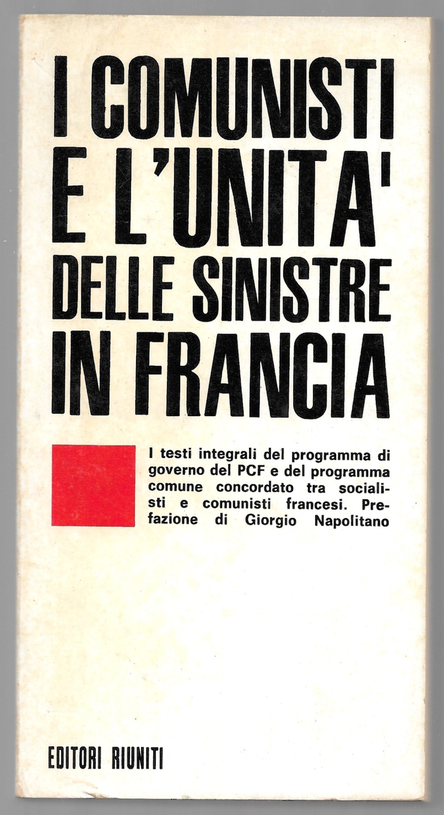 I comunisti e l'unità delle sinistre in Francia