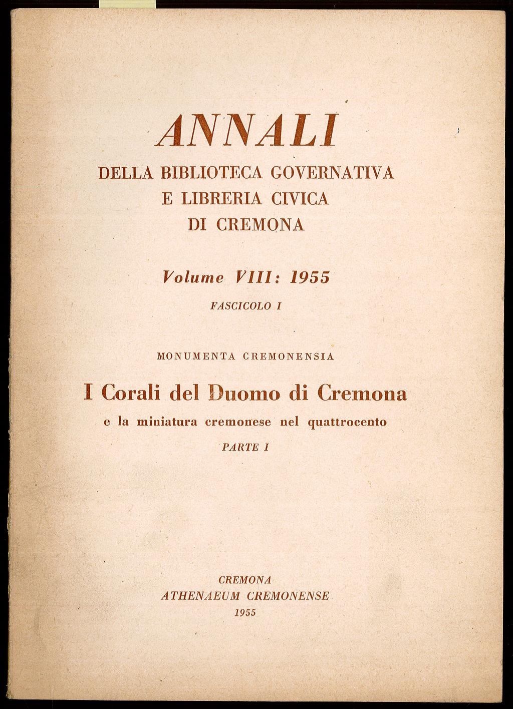 I Corali del Duomo di Cremona