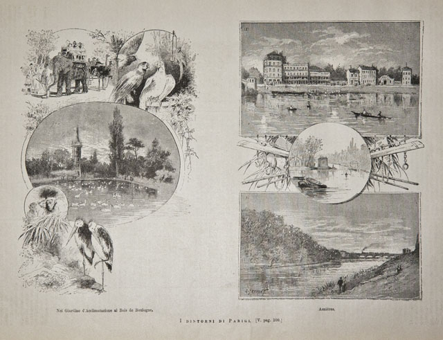 I dintorni di Parigi - Asnieres - Bois de Boulogne