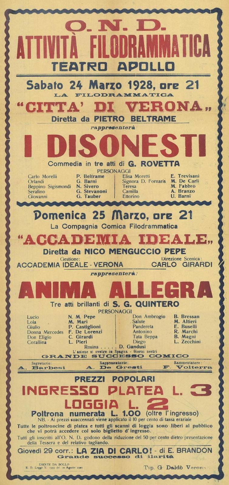 I disonesti - Anima allegra