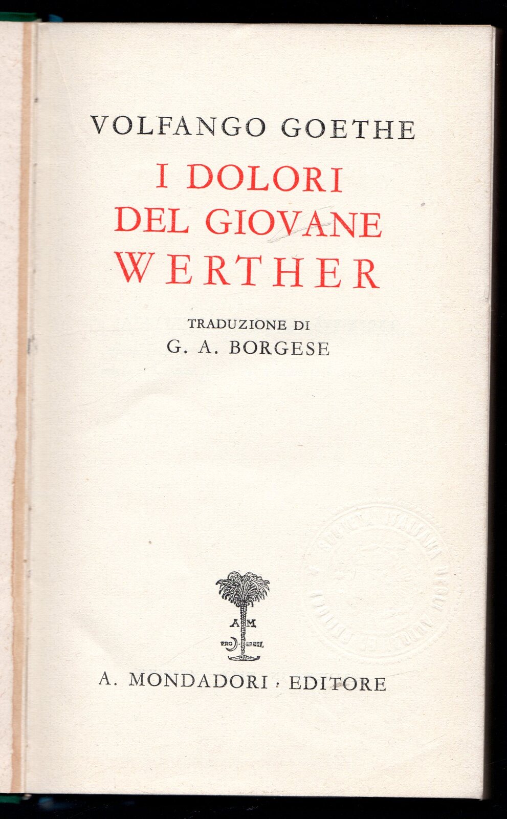 I dolori del giovane Werther