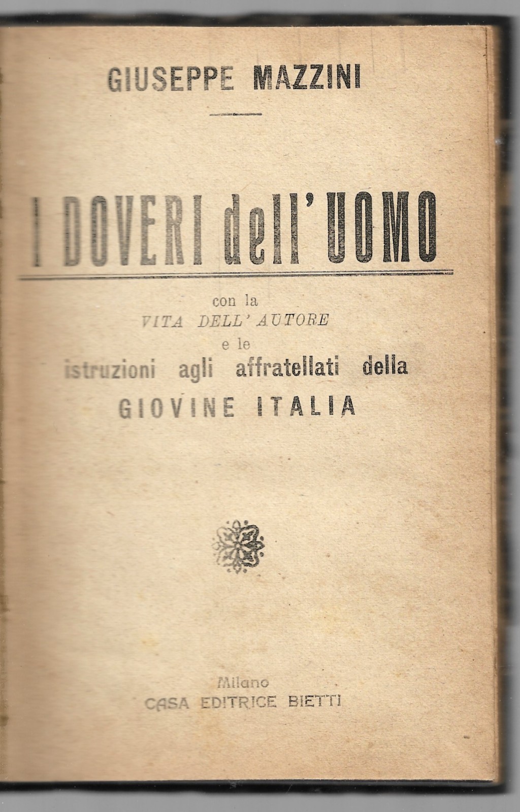 I doveri dell'uomo - Con la vita dell'autore e le …