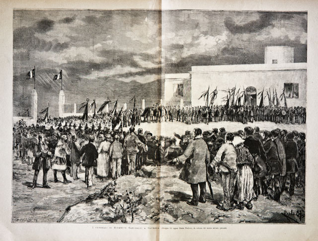 I funerali di Giuseppe Garibaldi a Caprera