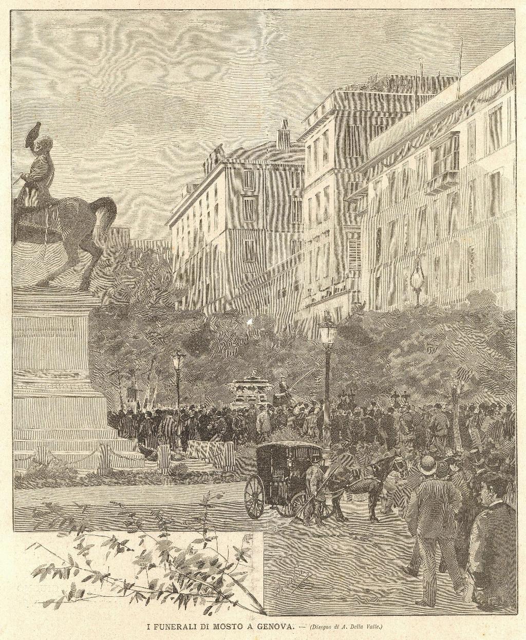 I funerali di Mosto a Genova