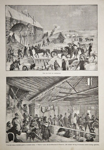 I lavori delle fortificazioni ai confini russi / Uno dei …