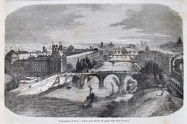 I Lungosenna di Parigi - Veduta presa dall'alto del palazzo …