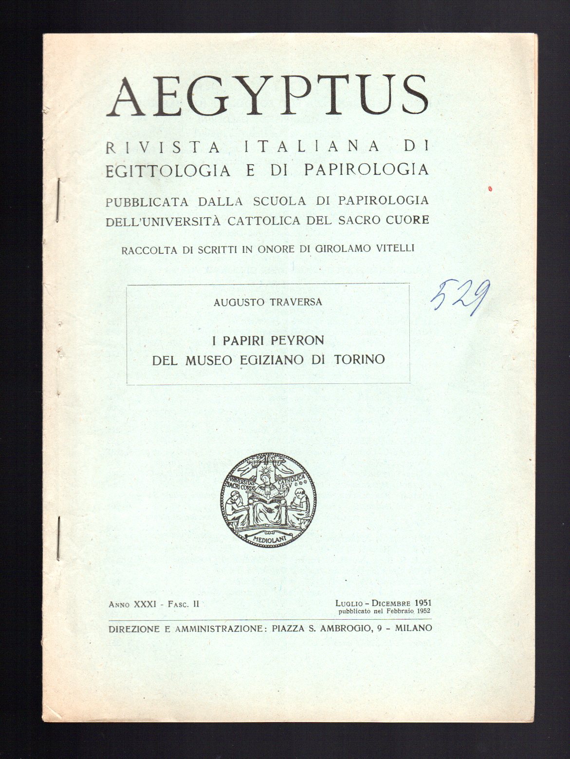 I Papiri Peyron del Museo Egiziano di Torino