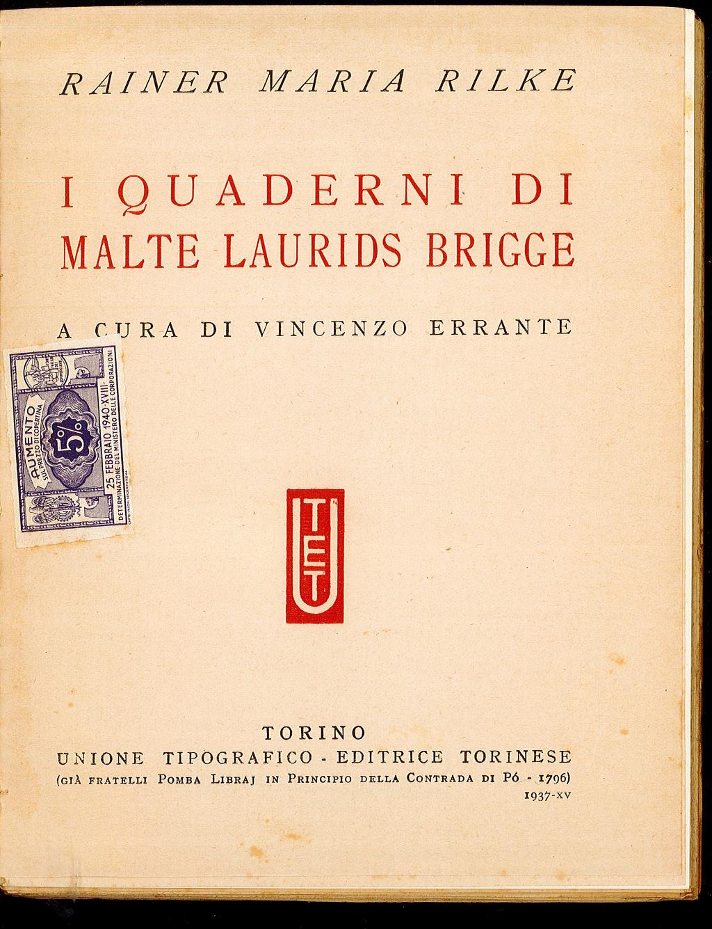 I quaderni di Malte Laurids Brigge