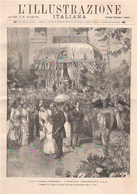 I sovrani di Germania in Inghilterra - Il Garden-party a …