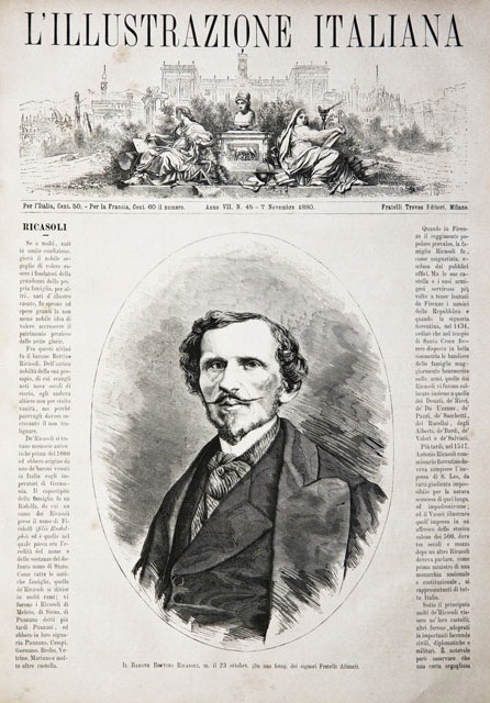 Il Barone Bettino Ricasoli, m. il 23 ottobre