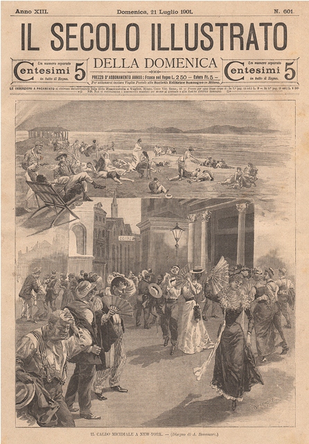 Il caldo micidiale a New-York