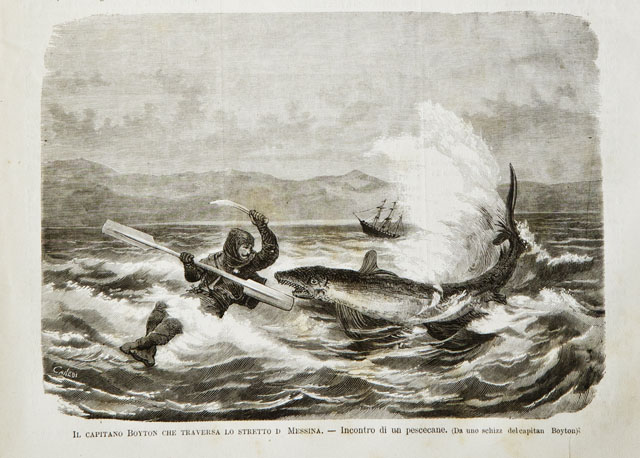 Il capitano Boyton che traversa lo stretto di Messina.- Incontro …