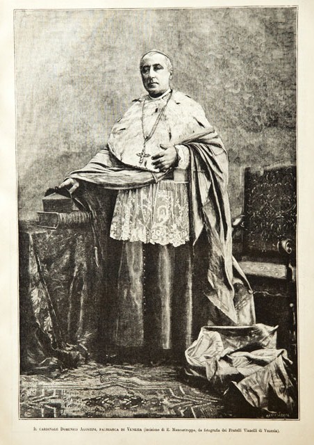 Il cardinale Domenico Agostini, patriarca di Venezia