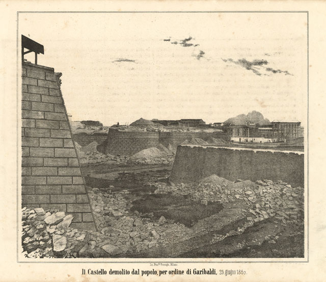 Il Castello demolito dal popolo, per ordine di Garibaldi, 25 …