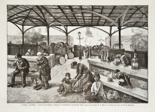 Il colera a Palermo / Cucine economiche e deposito di …