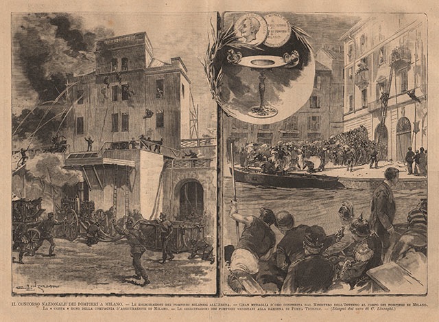 Il Concorso Nazionale dei pompieri a Milano