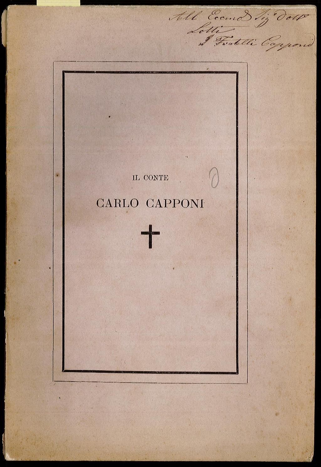 Il Conte Carlo Capponi