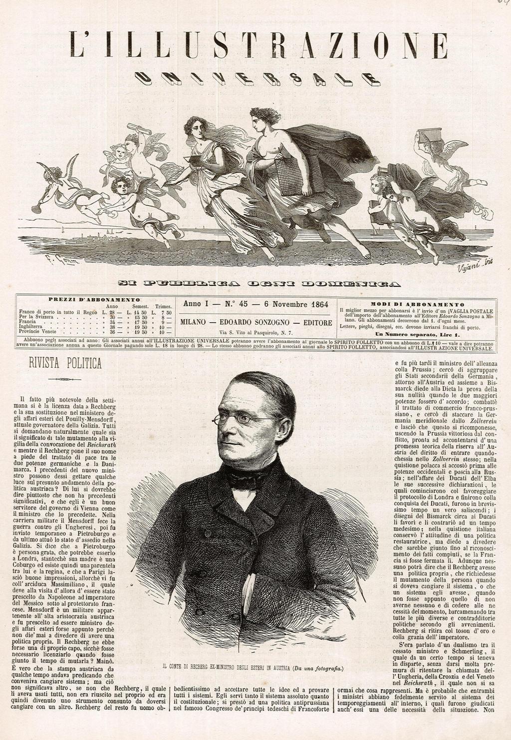 Il Conte di Recberg ex ministro degli esteri in Austria