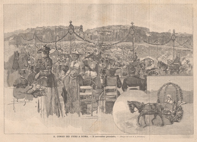 Il corso dei fiori a Roma - Il carrozzino premiato
